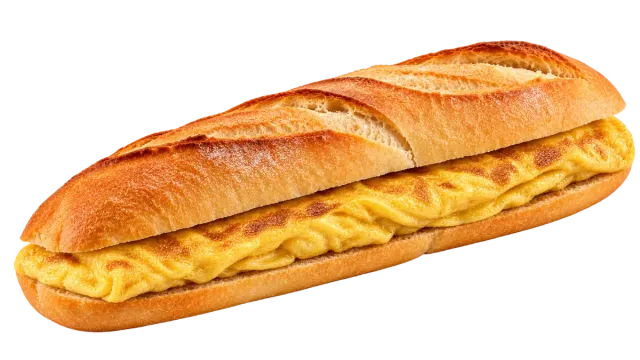 Bocadillo de tortilla francesa